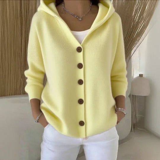 Nylah – Hoodie Cardigan with Buttons