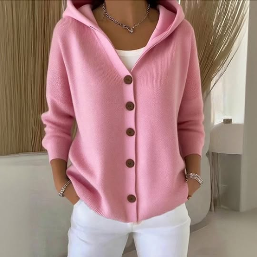 Nylah – Hoodie Cardigan with Buttons