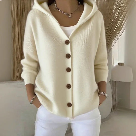 Nylah – Hoodie Cardigan with Buttons